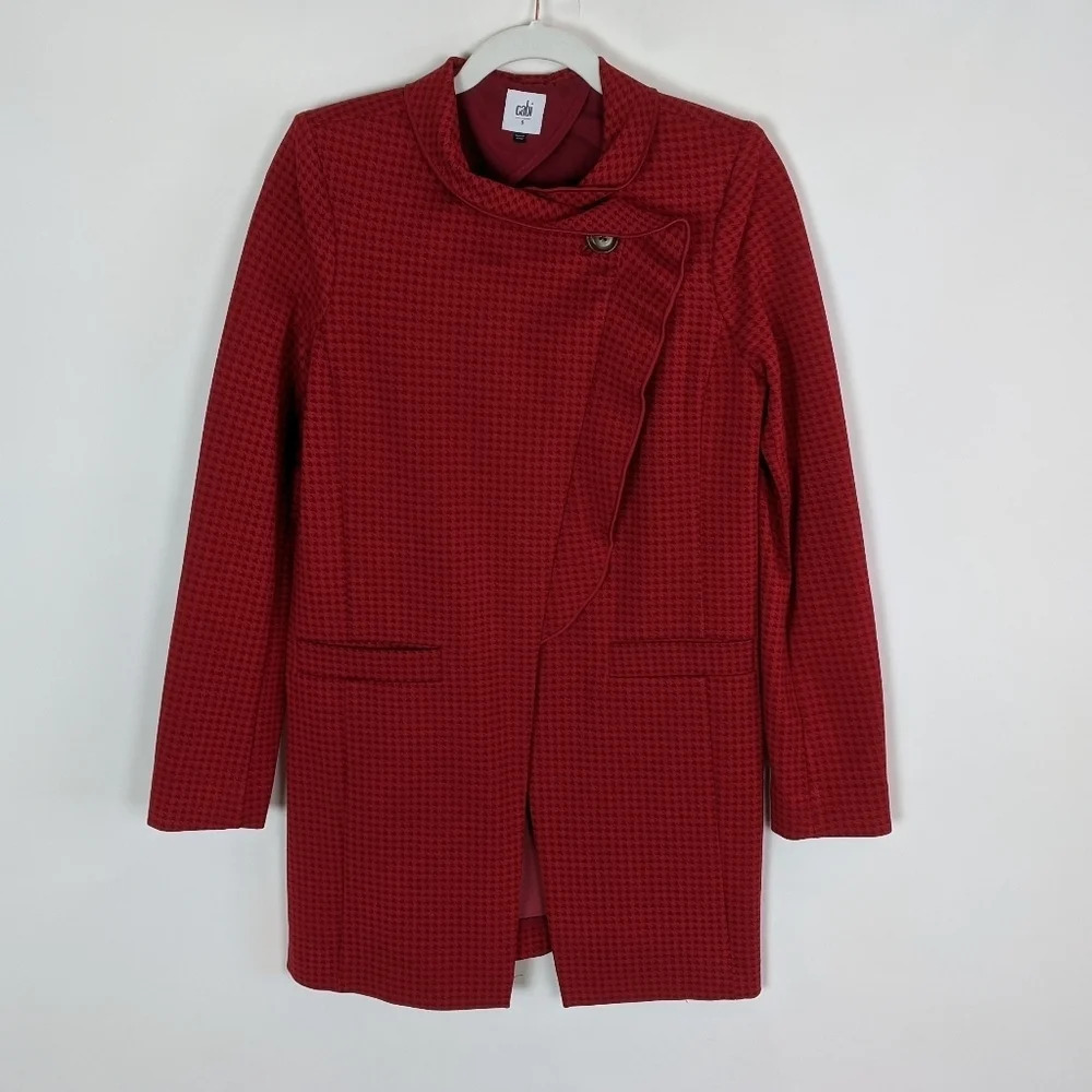 Cabi Celebration Jacket #3546 Houndstooth Long